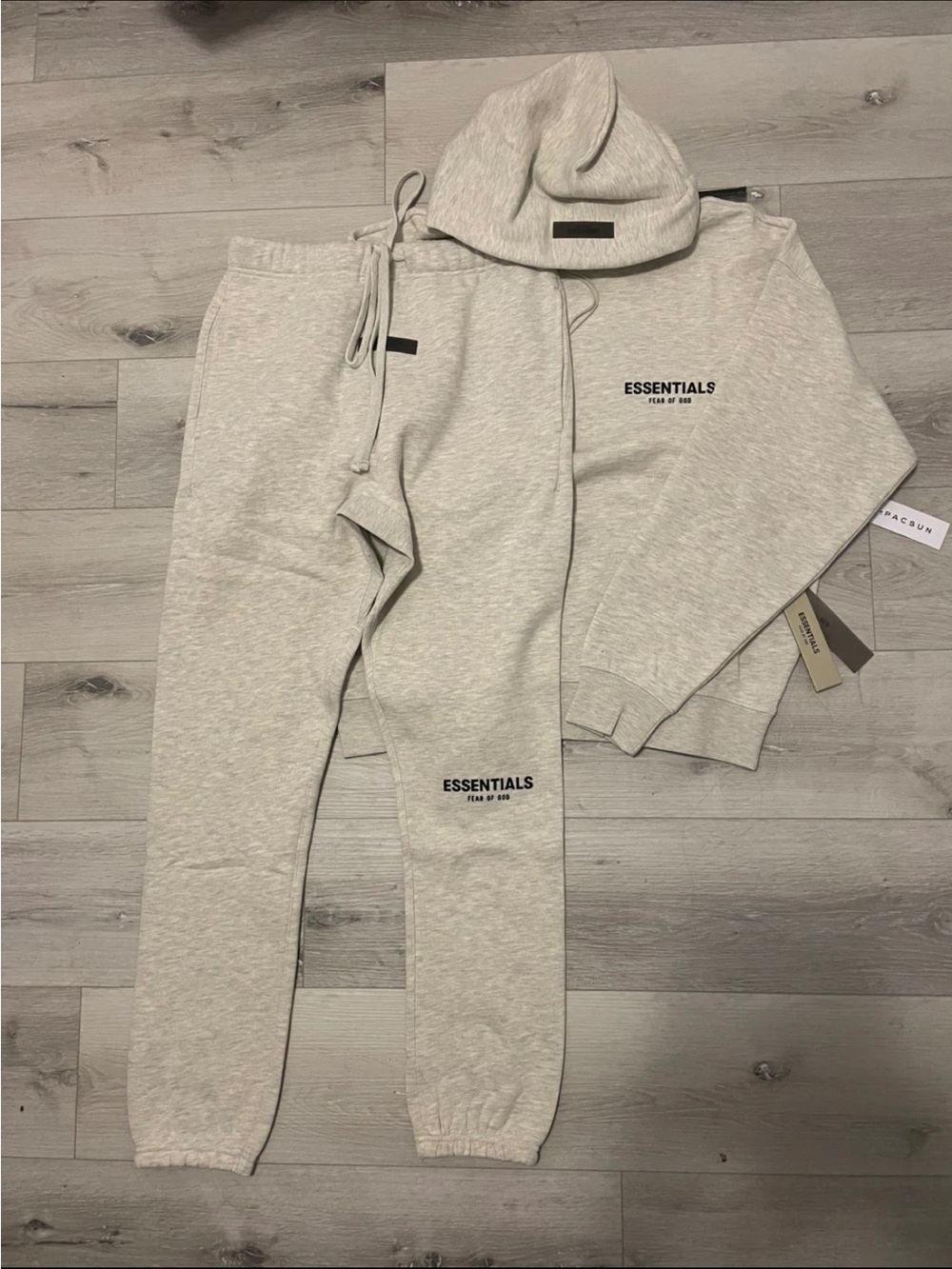 Essentials hoodie + Sweatpants - Neutral Cream